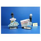 Vintage Jim Beam KY & Antique Trader Decanters