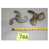 Two Boat Motor Propellers