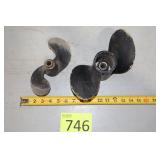 Two Boat Motor Propellers