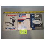 Three Evinrude Johnson Service Manuals