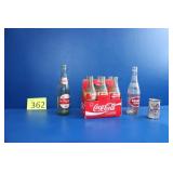 Vintage Coca Cola, Dr. Pepper, Double Cola Bottles