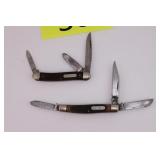 Two Schrade Old Timer Pocket Knives