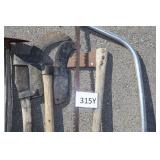 Five Vintage Yard Tools