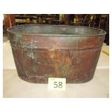 Antique Copper Wash Tub / Boiler