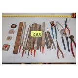 Files, Pliers, Tape Measures
