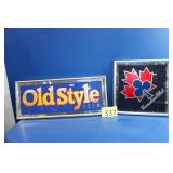 Old Style Beer Mirror/Canadian Club Mirror