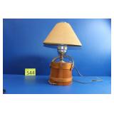 Converted Biscuit Barrel Lamp