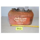 Johnson Mile Master Vintage Fuel Tank
