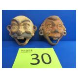 Vintage Cast Iron Pair of 4 Eyed Bottle Openers