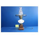Vintage Electrified  Parlor Lamp