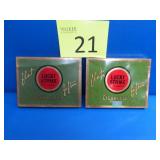 Two Lucky Strike Cigarette Tins 1930-1941