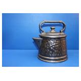 1960s McCoy Bronze Ceramic Kettle Cookie Jar