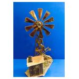 Copper and Brass Windmill Music Box