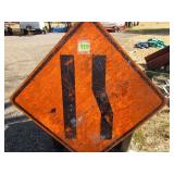 Large Decommissioned Road Sign