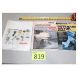 Three Shop Manuals, Classic Outboard Motors