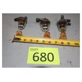 Three Vintage Outboard Motor Glass Bowl Filters