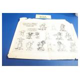 1939 Fleischer Studios Volunteer Model Sheet