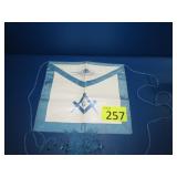 1970s Free Mason Masonic Cerimonial Apron