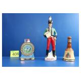 Three Vintage Empty Decanters