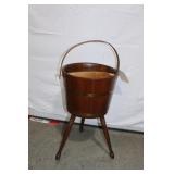 Vintage Wooden Firkin Bucket