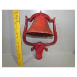Cast Iron Texas Longhorn/Watusi Bull Bell