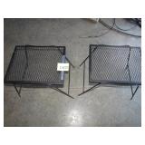 Vintage Pair of Outdoor Wrought Iron Tables