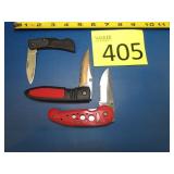 Three S.S. Lockblade Knives