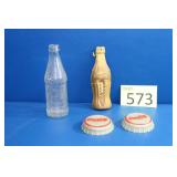 Coca Cola Wall Thermometer, Buttons, Dr. Pepper