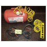 Air Tanks, Air Hoses, Jumper Cables, Power Strip