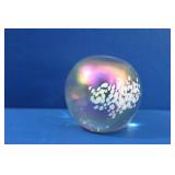 Glass Eye Studio Iridescent Glass Paperweight