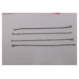 Four Sterling 925 Italy Bracelets