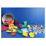 Vintage Plastic & Metal Cookie Cutter Forms