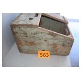 Vintage Wood Shoe Polishing Box