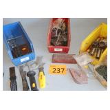 Three Boxes of Assorted Tools and Hardware