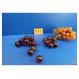 Mid Century Large Lucite Grapes