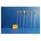 Six Turkish Skewers with Brass Handles