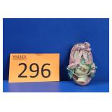 1930s Hubley Cast Iron Flower Basket Door Knocker