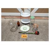 Glass Jars, Egg Tray, Brown Bottle, Display