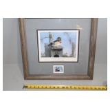 1997 Ducks Unlimited Wooden Duck Framed Display