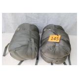 Two U.S. Army Issue 3 Layer Sleeping Bags