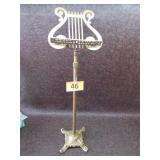 Vintage Brass Lyre Music Stand