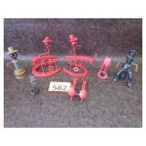 Assortment of Metal Folk Art