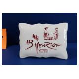 Henriot Quimper Ceramic Advertising Sign