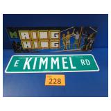 1985 Ring King Reverse Painted Plastic Sign