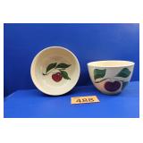 Watts Apple Pottery Bowls
