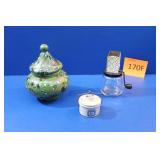 Alvino Bagni Lidded Pot, Grater, Kaukauna Crock