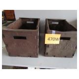 Two Vintage Wooden Boxes