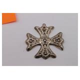 Reed & Barton Silver 1975 Christmas Cross Pendant