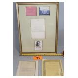 1940 Signed Eleanor Roosevelt Letter