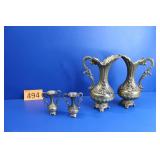 Italian Made Brass Pitchers / Miniature Vases